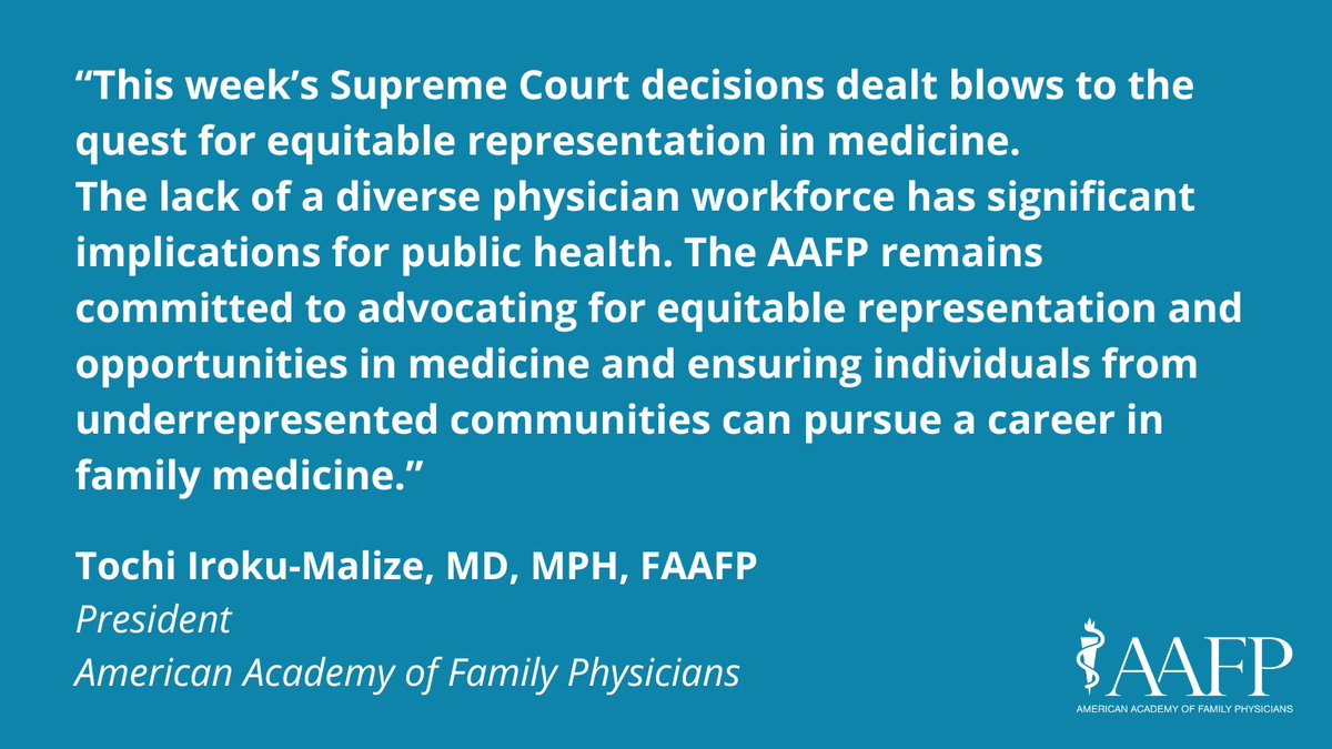 Medical schools need every tool possible available to recruit a diverse student population, and students deserve relief from crippling student loan debt that limits their ability to choose work in underserved areas.