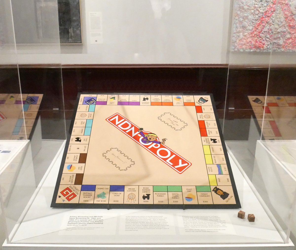 The piece NDN-opoly™ has just been installed in MAM’s exhibition "TransformedTransformed: Objects Reimagined by American Artists"! Learn more on our YouTube channel: youtube.com/channel/UCQdxe…
