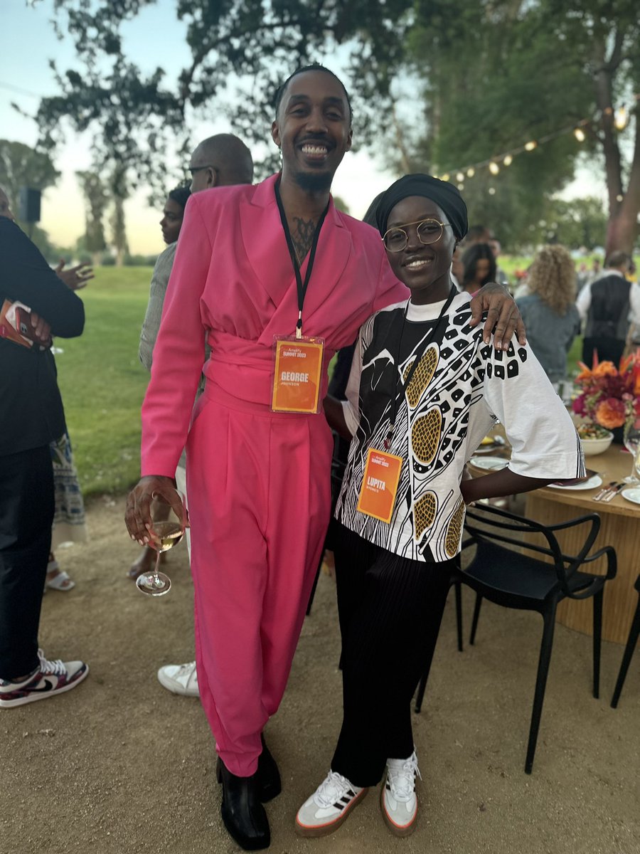 IamGMJohnson's tweet photo. I was a speaker at the #CaaAmplify Summit. Got to hang and vibe with Lupita and so many others. So grateful for all of it. @Lupita_Nyongo 🫶🏾🫶🏾 https://t.co/gP2Yn560MZ