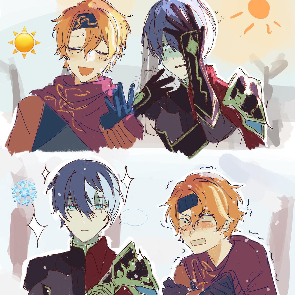 i think theyre neat #Prsk_FA #冬彰