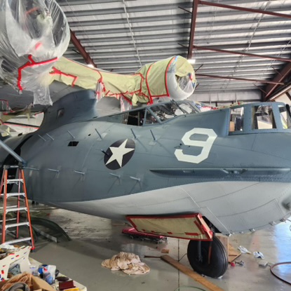 AHMuseum's tweet image. See the latest update photos on the epic restoration in Florida of our Consolidated PBY-5A Catalina BuNo 2459, the earliest PBY that will be flying and a 3.5 U-Boat kill veteran of the Battle of the Atlantic. ahmus.me/2459   
#usnavy #wwii #pbycatalina #navalaviation