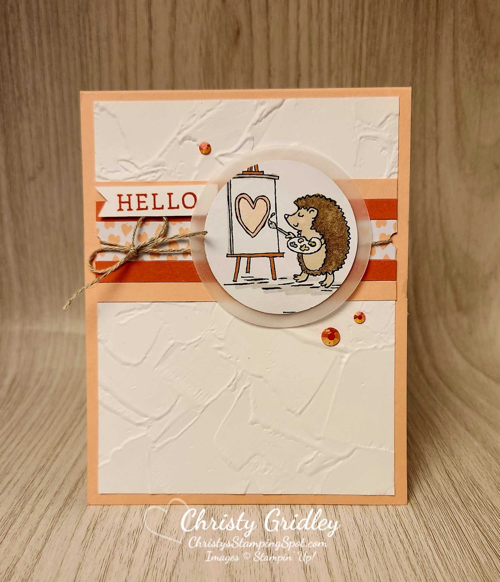 ChristyGridley's tweet photo. Zoo Crew DSP Hedgehog Card https://t.co/5jNMp4zmE5 via @ChristyGridley #StampinUp #ZooCrew https://t.co/K5vr4hBjSL