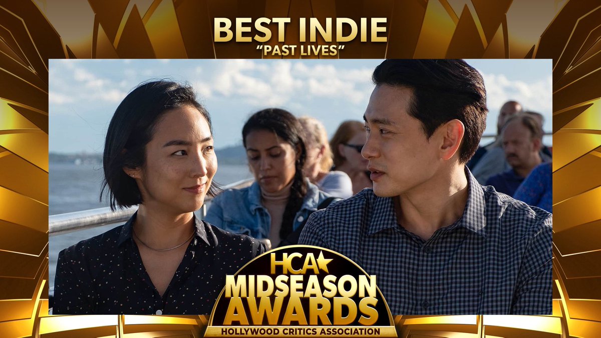 The winner of the 2023 HCA Midseason Award for Best Indie Film is…

Past Lives

Runner-Up: BlackBerry

#HCAMidseasonAwards #PastLives #PastLivesMovie #A24 #CelineSong #GretaLee #TeoYoo