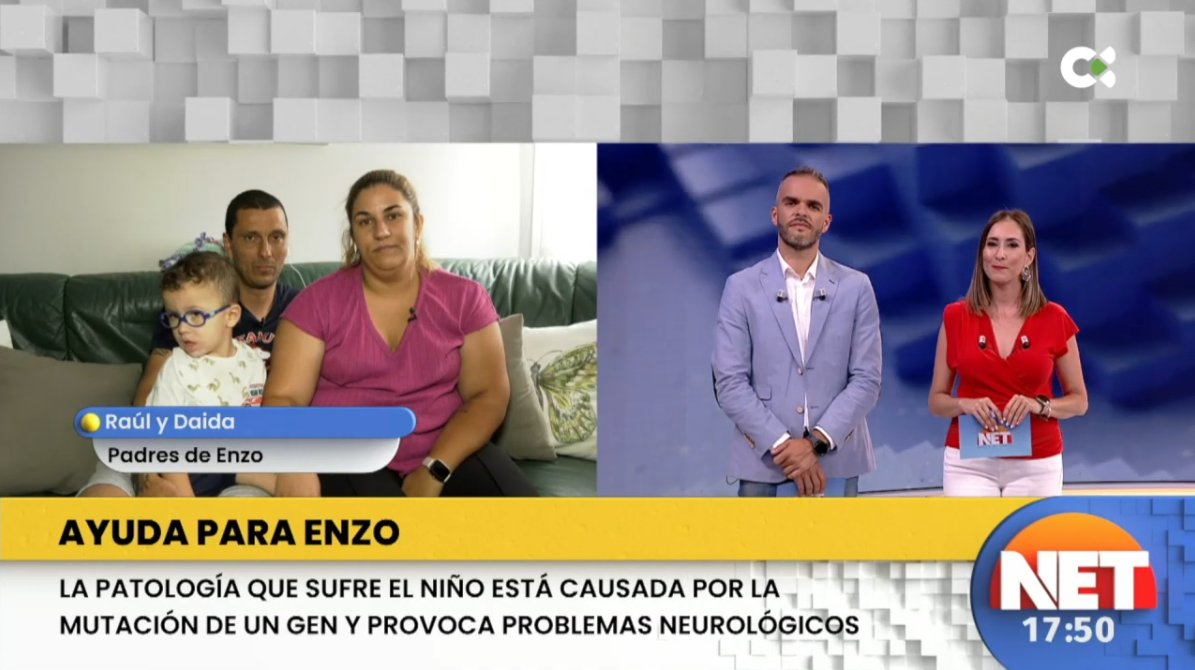 📣 Ayuda para Enzo 

📌 Enzo es un niño de tres años residente en Arucas, el único caso en las Islas del síndrome Syngap1, una patología causada por la mutación de un gen que provoca problemas neurológicos.

🗣 Hablamos con Raúl y Daida, padres de Enzo.

▶instagram.com/reel/CuH0T7ouG…