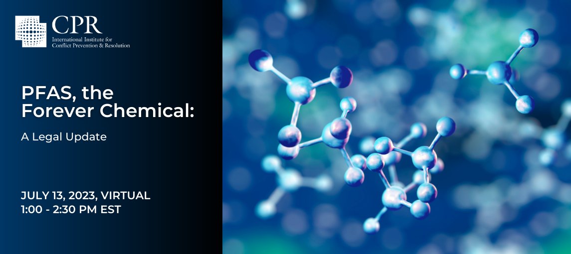 the most prevalent legal issues confronting companies that interact with PFAS (per -and polyfluoroalkyl substances), commonly referred to as 'forever chemicals.' Register today!
lnkd.in/ghqXZwSv
#LessConflictMorePurpose #EnvironmentalRegulations #Arbitration #Law #Legal