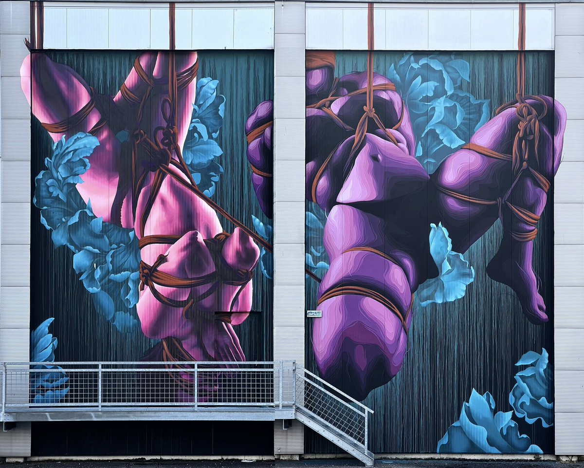 ohyanoe's tweet photo. Latest Mural in Linz Austria - The art of Shibari - Yanoe x Zoueh https://t.co/DgIOPmGcxY