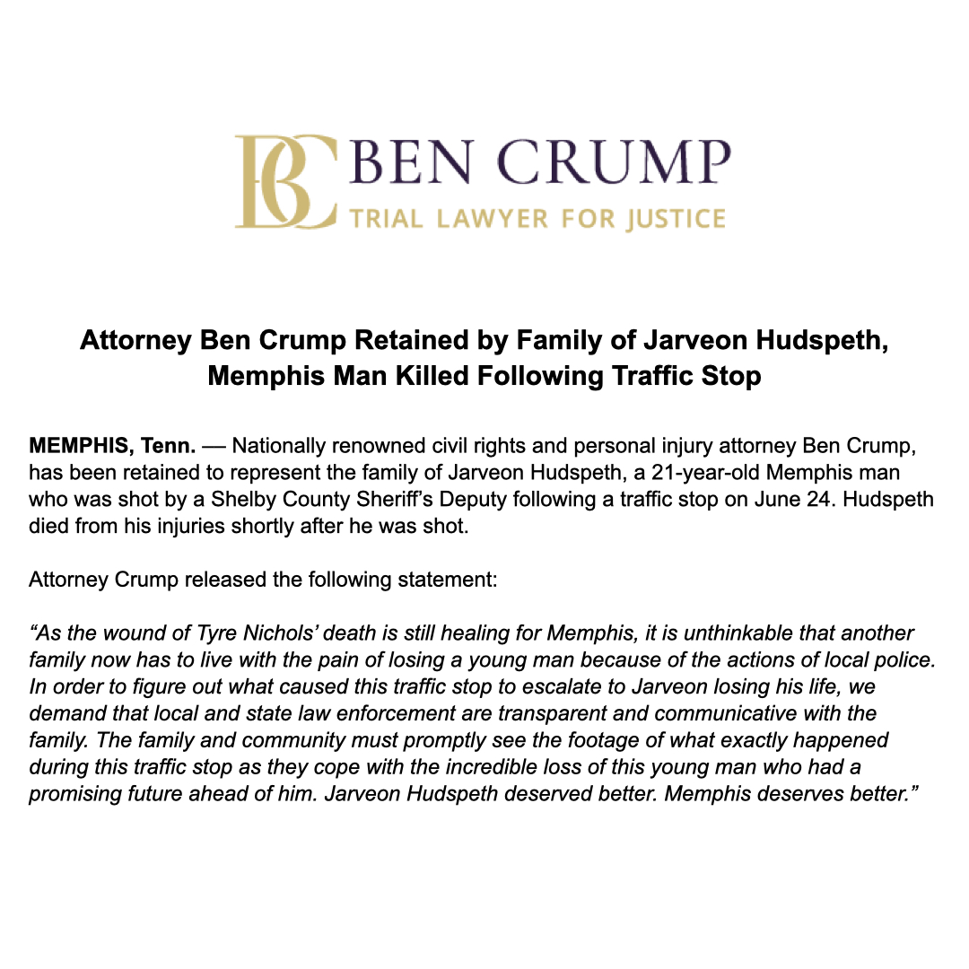 Ben Crump on Twitter "RT BenCrumpLaw NEWS ALERT AttorneyCrump has