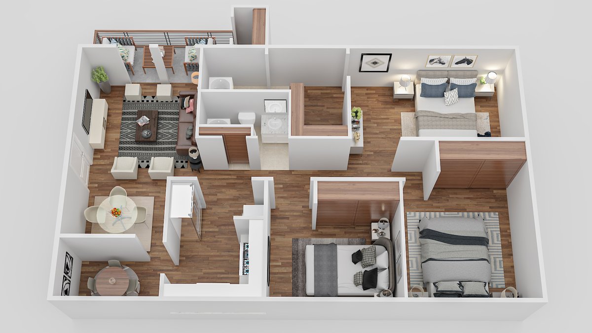 Multifamily 3D floor plans to showcase the beautiful units and lease them faster .#realtor #realestate #floorplan #architecture #nycrealestate #larealestate #chicagorealestate