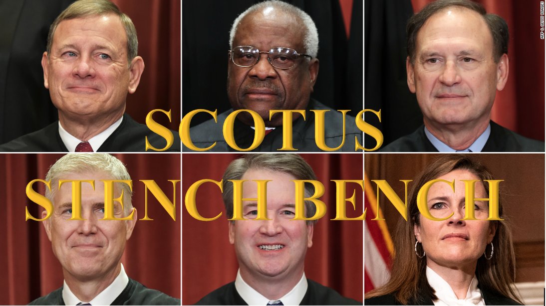 Indyboy495's tweet image. #SCOTUSStenchBench #FvkSCOTUSStenchBench #SCOTUSStench #SCOTUSStenchBench @johngloroberts @JusticeAlito  @JusticeGorsuch1 @Justice_ACB  @JusticeKavanaug @JusticeThomas67