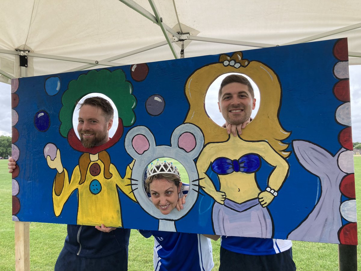 Charities’ Day Fair - thanks to all who prepared stalls, and the (many!) staff who got a wet sponge in the face, in order to raise £413.35 for @OxYouth