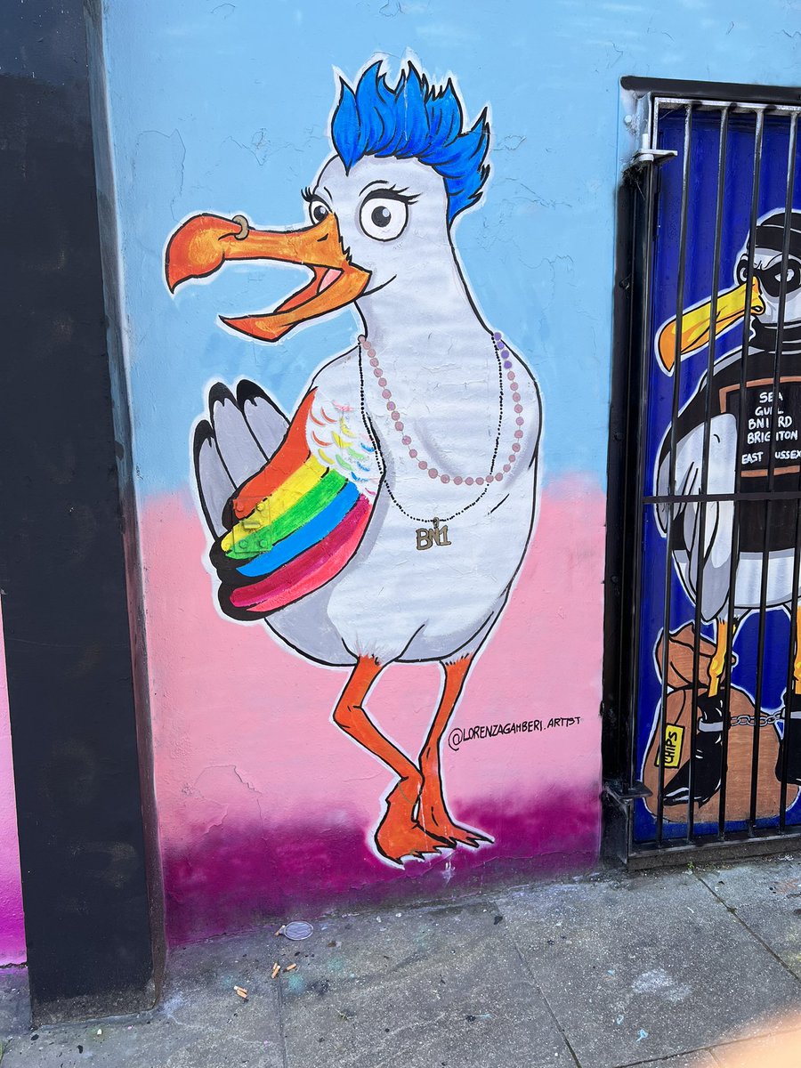 With London #pride coming up tomorrow we are challenging our community to go on a #rainbow hunt, snap any lovely pride flag or rainbow photos and tweet them to us! I wonder which class can spot the most! I’m going first, spotted a rainbow seagull street art 🌈 #Pride2023