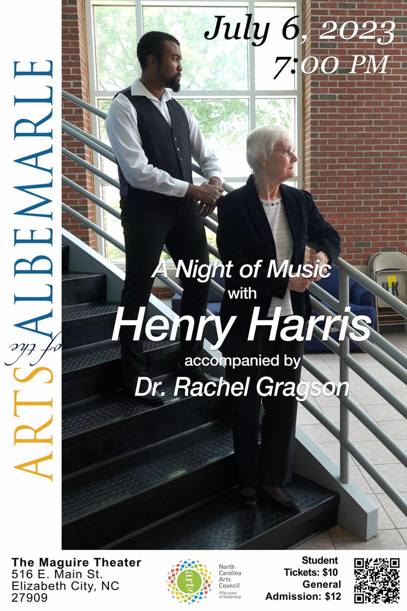 Come enjoy yourself, as Dr. Gragson and me put on a show to remember. 
#music #strings #artsofthealbemarle #performance #elizabethcity  #piano