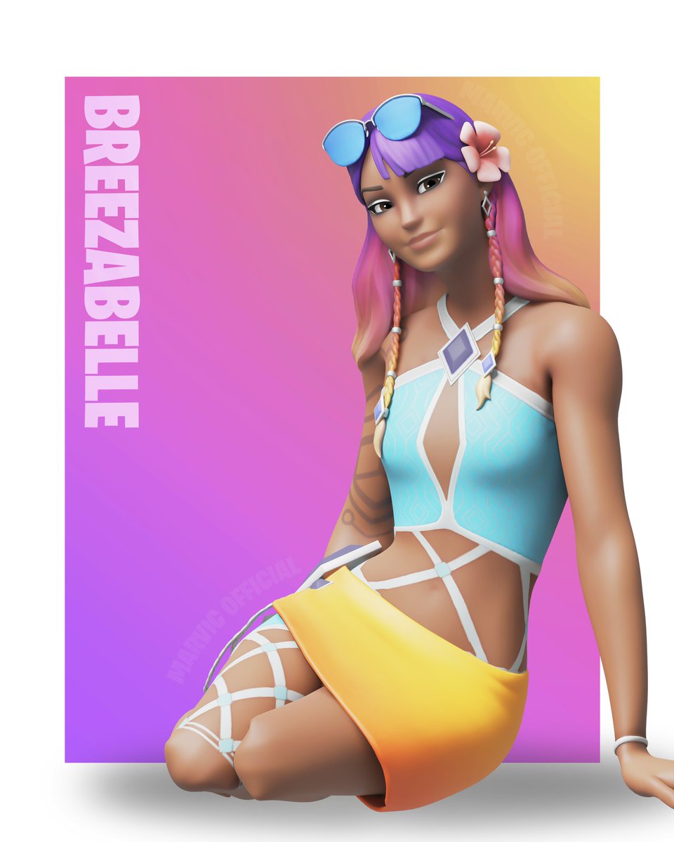 Breezabelle will soon be released so I wanted to make a render of her!!!
Congratulations <a href="/D3NNI_yt/">D3NNI</a> for getting another skin in game 🫂💚

#Fortnite #FortniteArt
