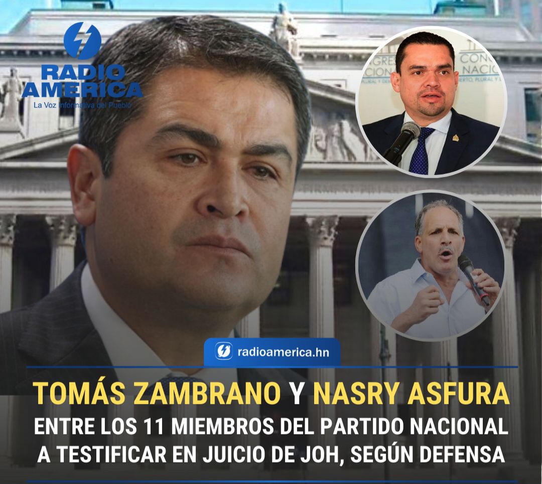 El detective Ángel Martínez, parte de la defensa del expresidente Juan Orlando Hernández en foro de Canal 11, detalló que, hay una lista de 11 miembros del Partido Nacional que serán llamados a testificar en el juicio del exmandatario Juan Orlando Hernández Alvarado Así mismo,