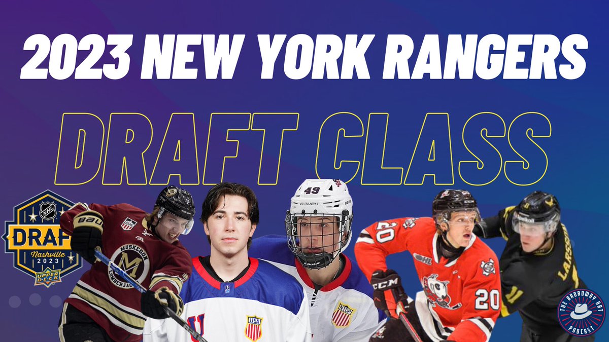 Meet the 2023 New York Rangers Draft Class!
LW Gabriel Perreault USNTDP
LD Drew Fortescue USNTDP
LD Rasmus Larsson Västerås J20
C Dylan Roobroeck Oshawa
LW Ty Henricks Muskegon
Check out some of their highlights and stats in the thread⬇️
#NYR #NHLDraft2023 #hockeytwitter #NHL