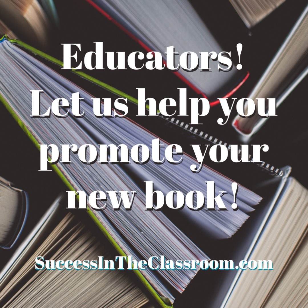 Are you an author with valuable wisdom to share with teachers? Let SuccessInTheClassroom help you promote your book for free!

successintheclassroom.com/promotion-serv…
