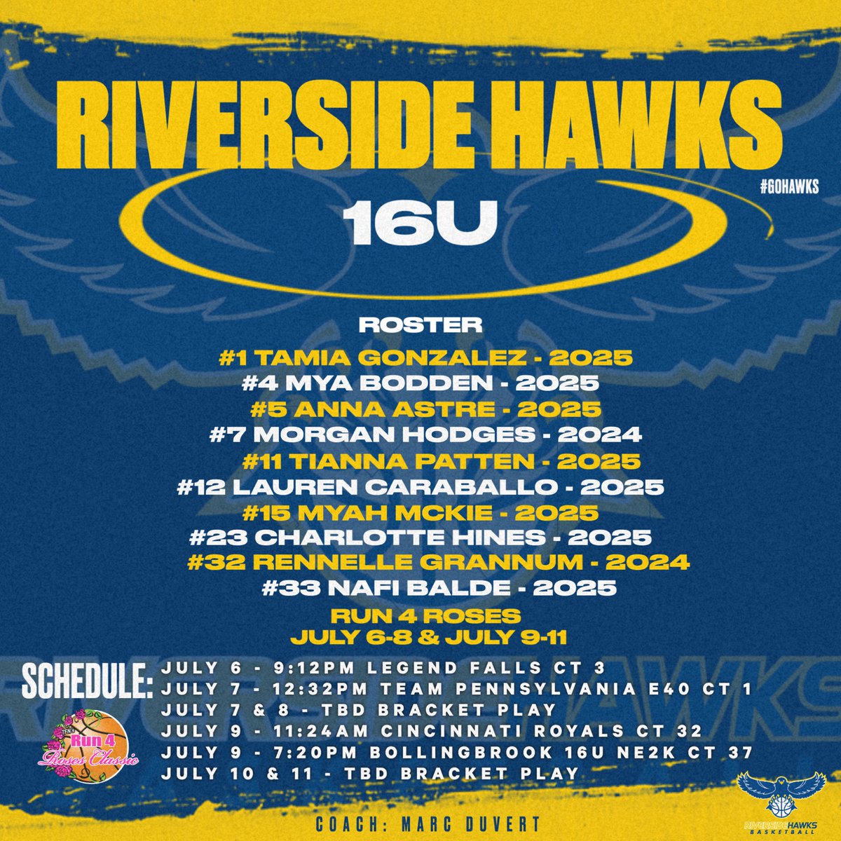 Coach_Toro's tweet photo. College Coaches - Come check out my @RiversideHawks as we hit @TFNsRun4Roses next week. @LadyFlyersNY @Hawks17UXavier @mag_nee_toe @JCon1597 @rippey_deron @TheRealNay12 @JJadeMarquez @TrinityBuckrham @KPannell71 @TheMikeLibert @eliovelez @NYGHoops https://t.co/ECqOxe9zx7
