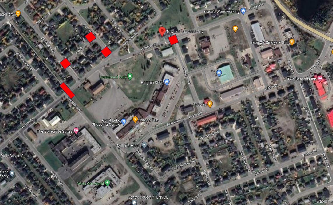 Iabrador_city's tweet image. Please be advised of the following road closures (as indicated below) for the Royal Canadian Legion Branch 47 Wreath Laying, which will proceed at 11am tomorrow, July 1st at the Cenotaph. #MemorialDay #newfoundland #beaumonthamel #labradorcity