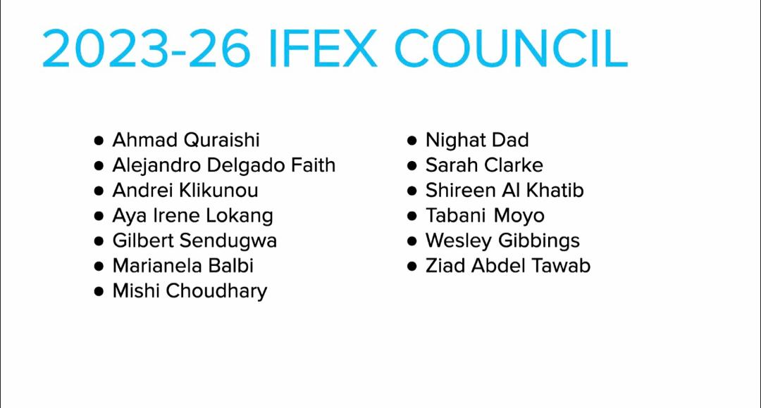 GilbertSendugwa's tweet photo. Delighted to have been re-elected. @IFEX is the largest &amp; most impactful network promoting &amp; safeguarding free expression. The task is enormous, but we are up to it.  Thank @africafoicentre for nominating me, @CEMESPLiberia for endorsing me &amp; members voting us https://t.co/YlMDDhHQK8