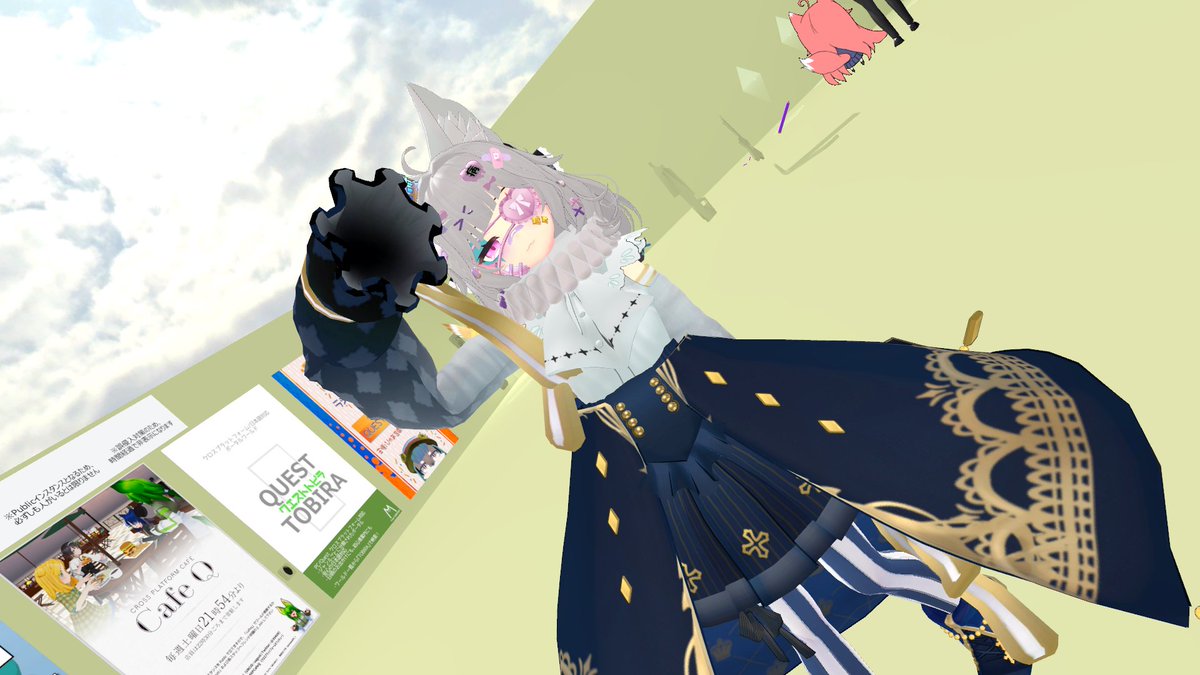 ZIN1978's tweet image. かどちゃんと会うと写真を撮らないといけない衝動に・・・ｗｗｗ

＃VRChat