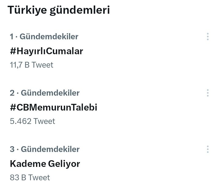 Türkiye gündeminde 2. sıradayız arkadaşlar. Devam edelim 💪
#CBMemurunTalebi