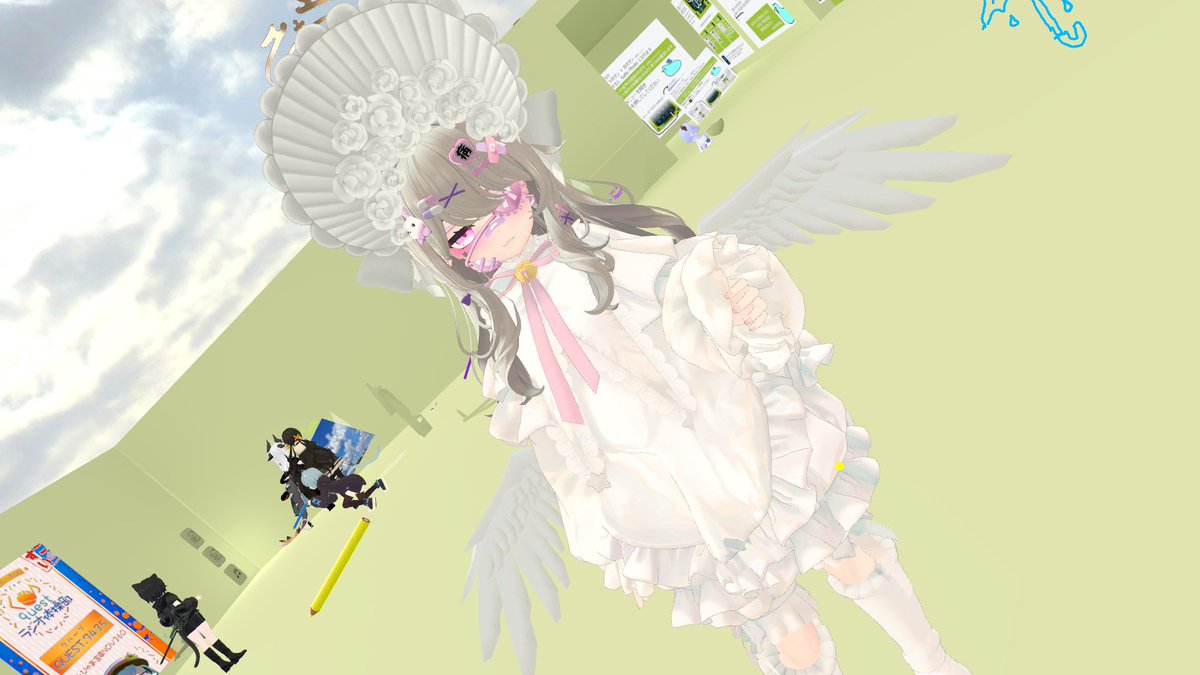 ZIN1978's tweet image. かどちゃんと会うと写真を撮らないといけない衝動に・・・ｗｗｗ

＃VRChat