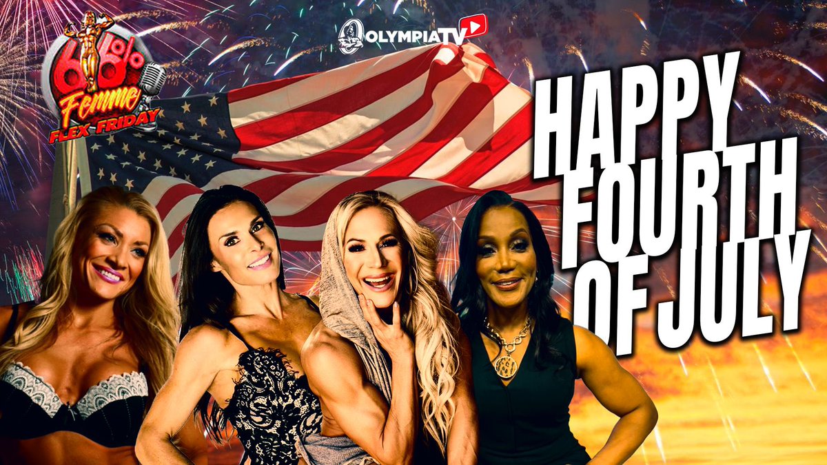 MrOlympiaLLC's tweet image. Fit Fourth Feast:Celebrating Independence Day with Top Female Bodybuilders!. Watch on Olympia TV youtu.be/xDlcmj7VW8I  #wingsofstrength #olympiatv #femalebodybuilder #femalebodybuilding #msolympia #fitness #bikini #womensfigure #womensphysique #july4th #independenceday #feast