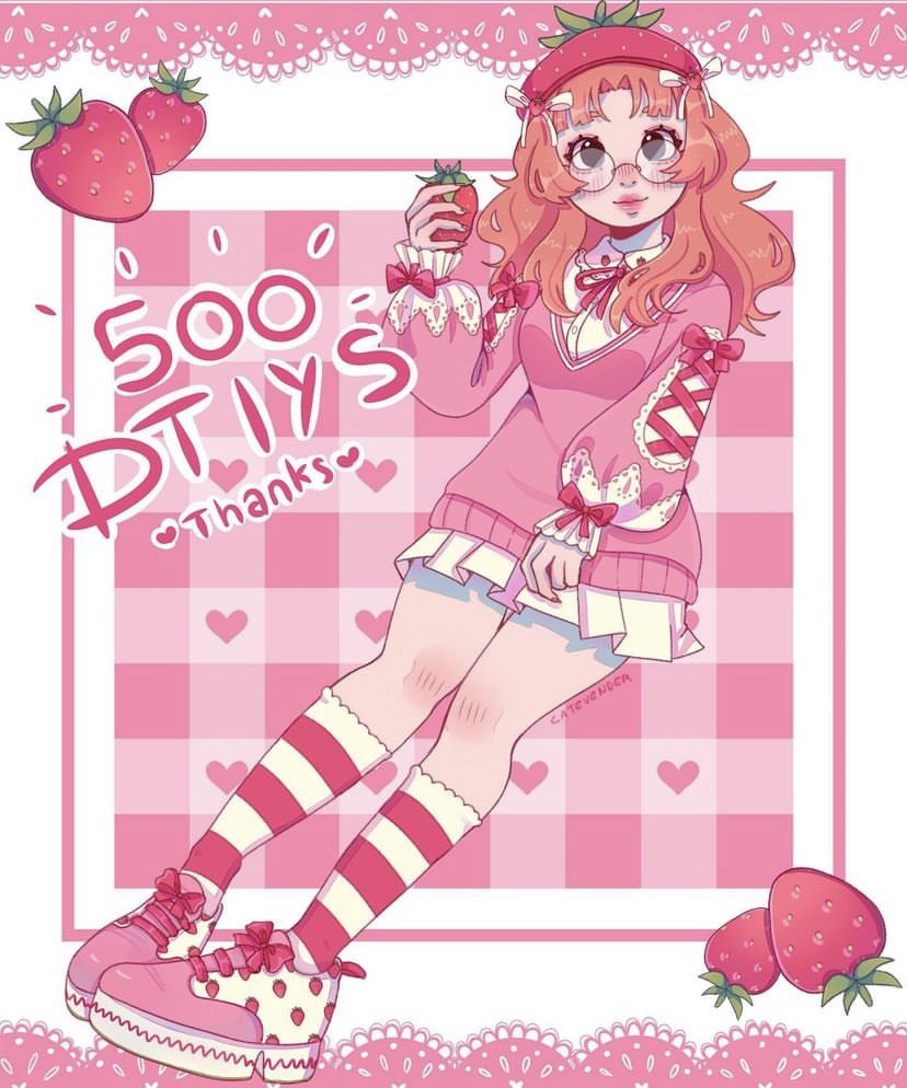 joining <a href="/Catev3nder/">Catevender</a> dtiys!! 
#oc #originalcharacter #strawberry #dtiys #artmoots #artistontwittter