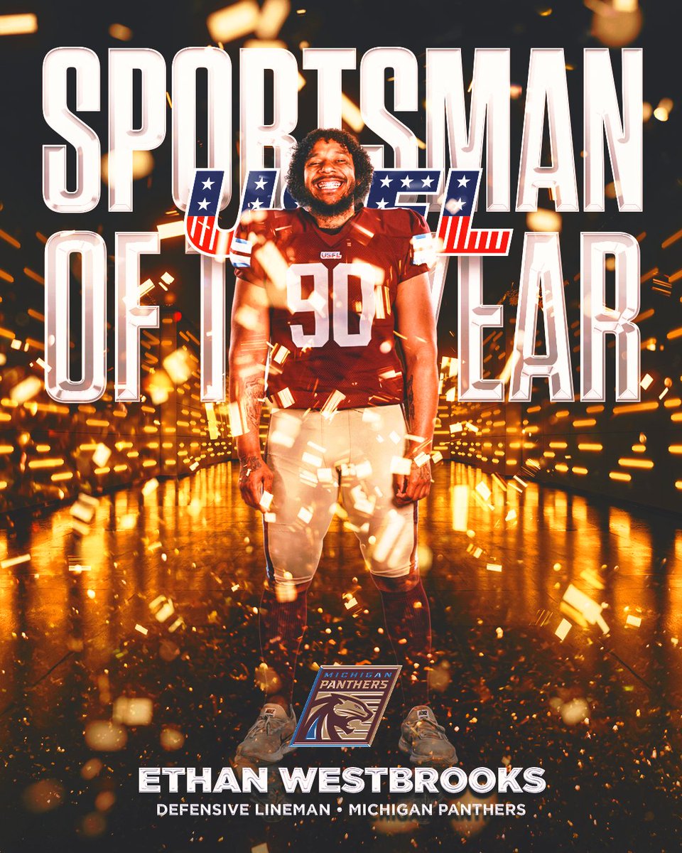 The 2023 Sportsman of the Year is @USFLPanthers DL @EastyBeasty90 👏🏆