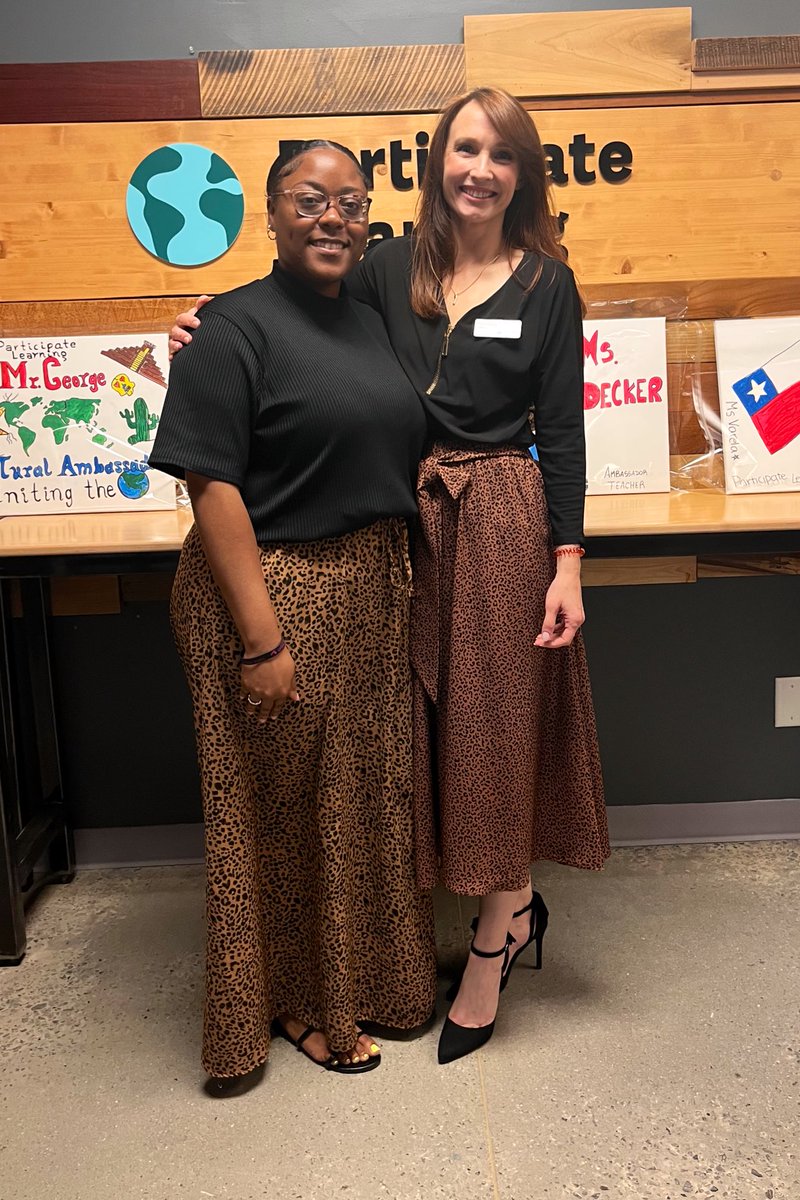 You’re a cohesive team when you accidentally twin! 😂 <a href="/ParticipateLrng/">Participate Learning</a> #PLOrientation2023 is an opportunity to connect w/ colleagues  we don’t see “in real life” regularly. Fortunate to collaborate w/ amazing humans! As <a href="/AGeorge_Spanish/">@AGEORGE</a> noted, people are the priority. ❤️🌎