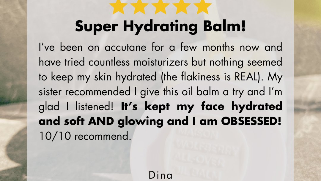 MaisonWolfberry's tweet photo. We love hearing about peoples' experience with our skincare routine. 
Thank you very much for sharing and letting us know! 💖🤗

#MaisonWolfberry #SkincareReview #SkincareCommunity #SkincareDaily #Balm https://t.co/FdpaFMQE5q