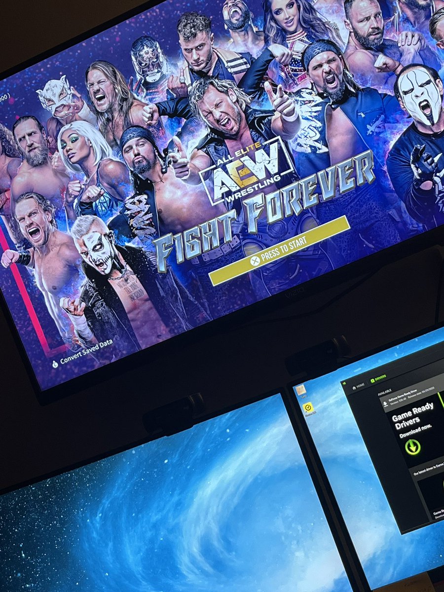 Playing now!! It’s available EVERYWHERE! Make sure to Follow @aewgames to get more information on Stadium Stampede mode, ALL the DLC and the Elite Edition!