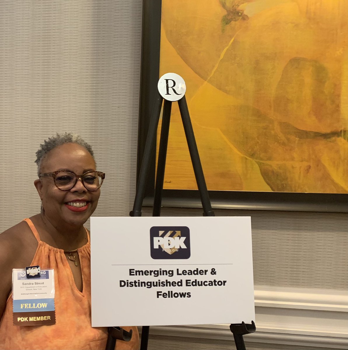 SandraStreet6's tweet photo. Problem of Practice, Educational Policy - thank you PDK, Int’l for year-long Distinguished Educator Fellow Think Tank opportunity. @pdkintl @TamirHarper @nycmenteach https://t.co/C0wXVT7vWN