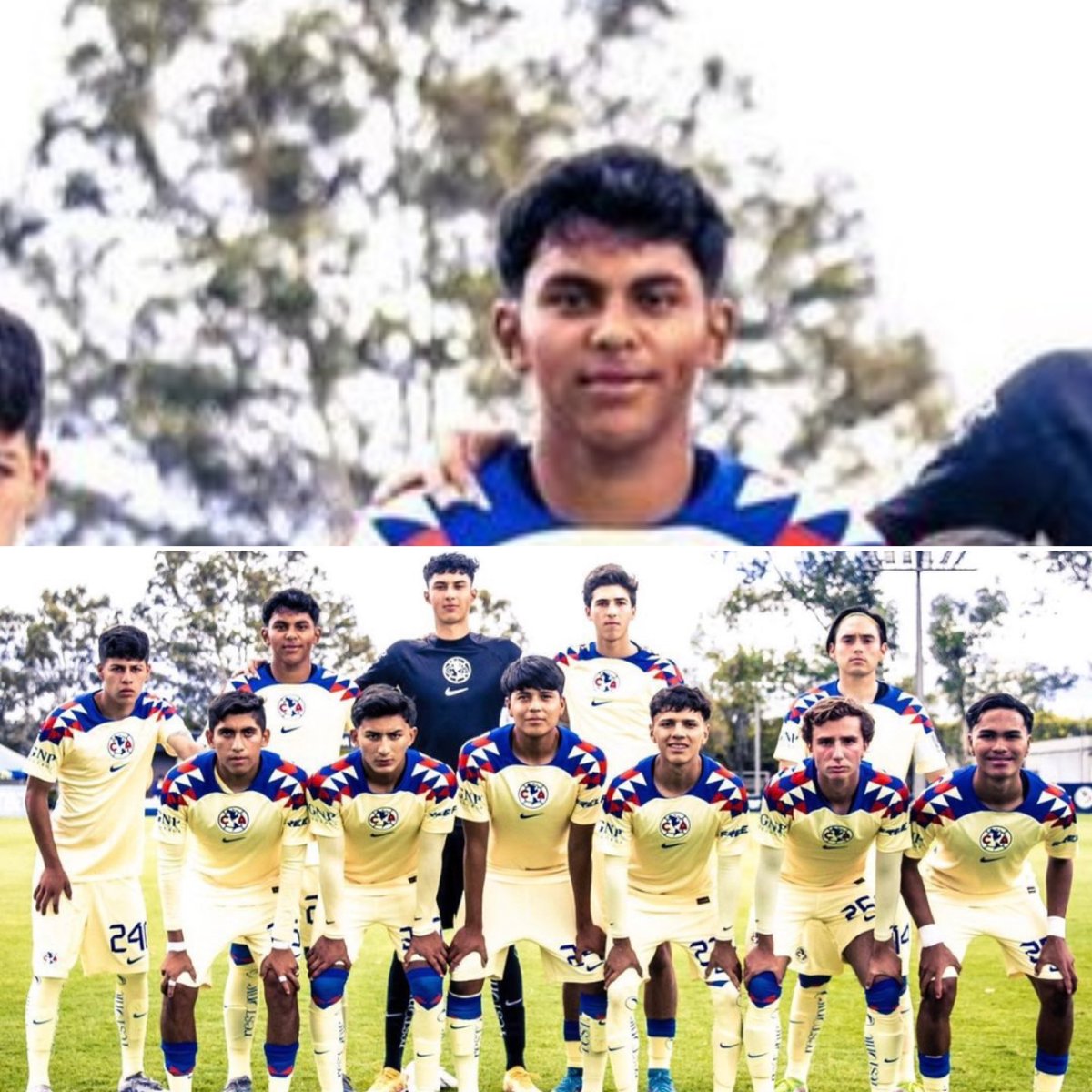Santiago Velázquez con el Club América Sub-18 en el arranque del Torneo Apertura 2023 ⚽️☺️👏🏻

Las águilas vencieron 2-0 al equipo de Bravos de Ciudad Juárez 📝 📰.

Inicia la historia del “Morocho” o “Morochito” con los azulcremas 🦅 
📸 <a href="/SectorBasicas/">Sector Básicas</a> 🔝👏🏻