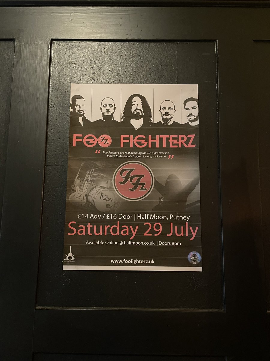scob6's tweet photo. @v_pendleton @foofighters @TicketmasterUK Go to see the next best thing at Half Moon Putney https://t.co/KYW9QJtJd1