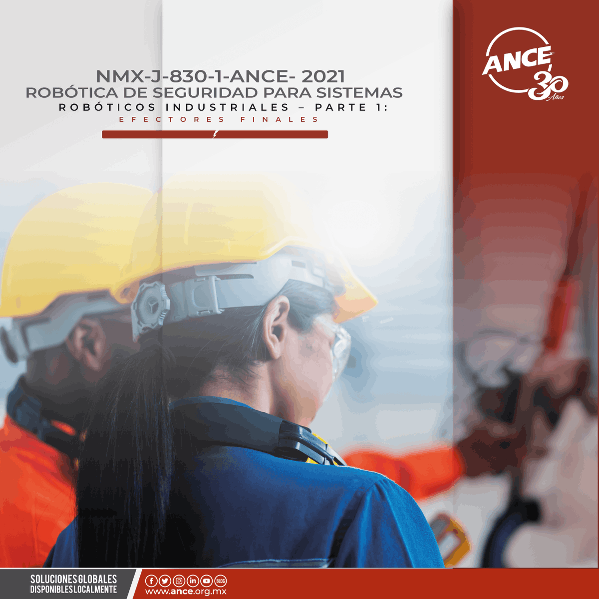ANCE_MX's tweet photo. 🤖 Optimiza la seguridad en tus sistemas robóticos industriales. La NMX-J-830-1-ANCE-2021 aborda los efectores finales; dispositivos cruciales en la robótica, para establecer pautas claras y garantizar una operación segura. Obtén el ebook especializado. 👇
https://t.co/lYZXdy3njq https://t.co/GlfMpakVld