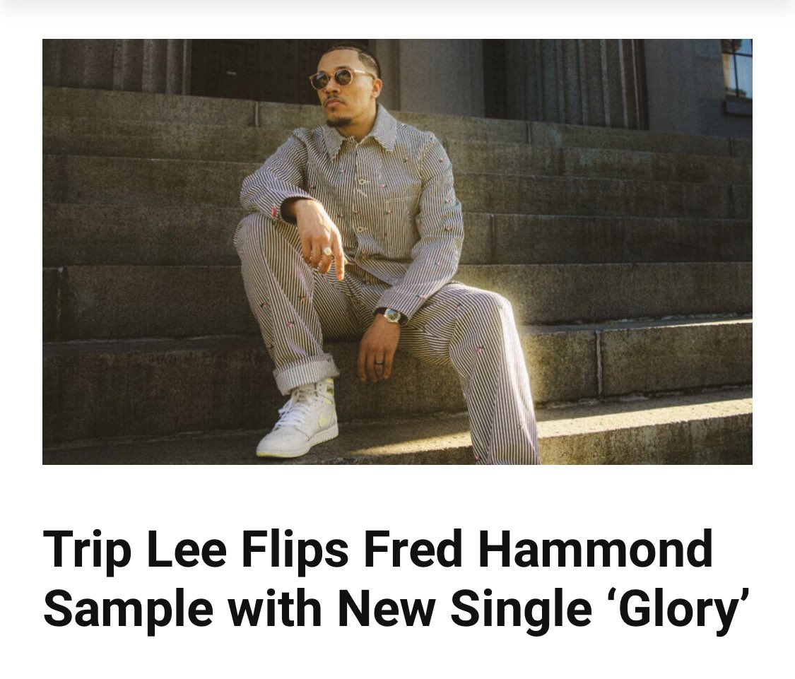 That Fred Hammond flip goes crazy! Is this the best of the new Trip Lee singles? rapzilla.com/2023-06-trip-l…