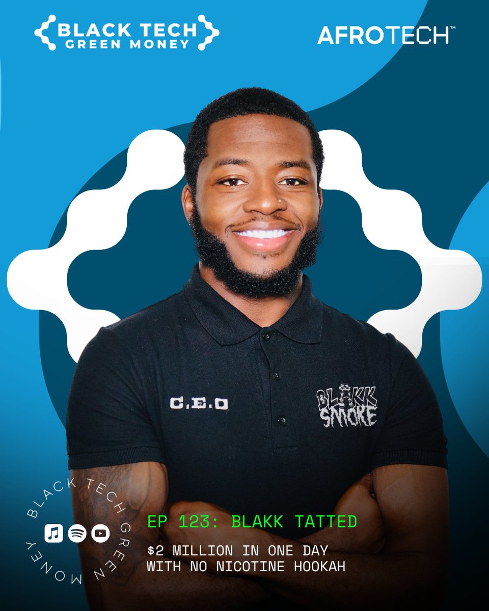 Blakk Tatted is the founder and CEO of Blakk Smoke, the world's #1 leader in no nicotine, no tobacco hookah products.

Blakk shares how he formulated his hookah pens with no nicotine, the difference between having followers vs. having influence, and more! bit.ly/3ViAffq