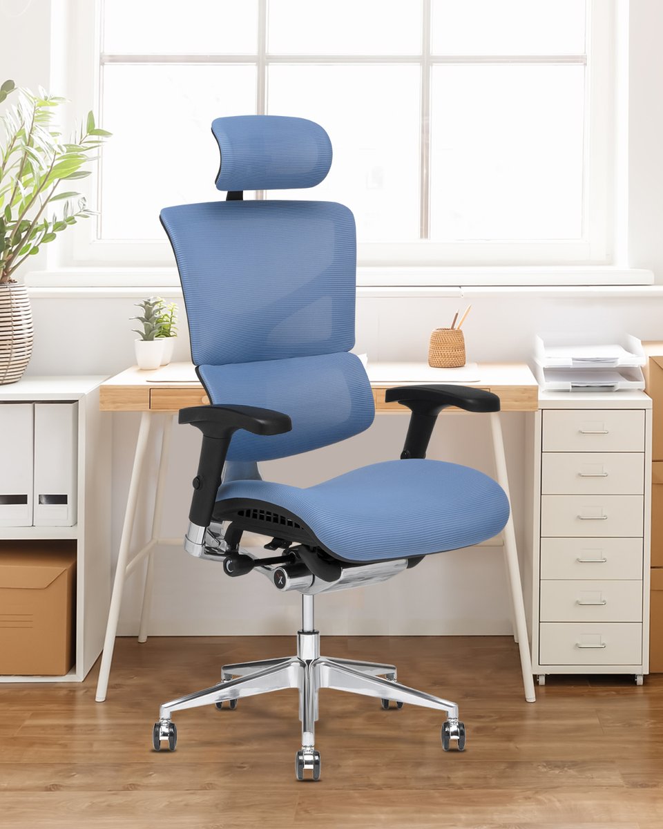 officechairsnow's tweet photo. Stay cool, calm, and collected with the X-Chair X3 A.T.R. Management Chair in Blue (or several other colors).  Save up to $150 on the X3 + get a free ELEMAX™ with your purchase until July 13th:
#Xchair #officechair #OfficeChairsNow https://t.co/GbAOL5nTO7