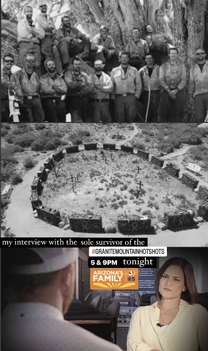 NicoleCritesTV's tweet image. My interview with the sole survivor of the #granitemountainhotshots @BMcDonough20 Tonight @ 5&amp;amp;9pm on #azfamily #3TV #CBS5
The one thing he’s still trying to find closure on…
Live team coverage from Prescott on #GoodEveningarizona 4-7 w/ @JaredDillingham