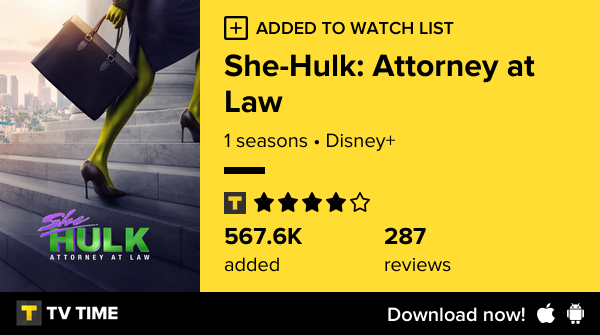 httptoxjc's tweet photo. I've just started following She-Hulk: Attorney at Law https://t.co/c9bq1nZ1it #tvtime https://t.co/CXosCMdEoD