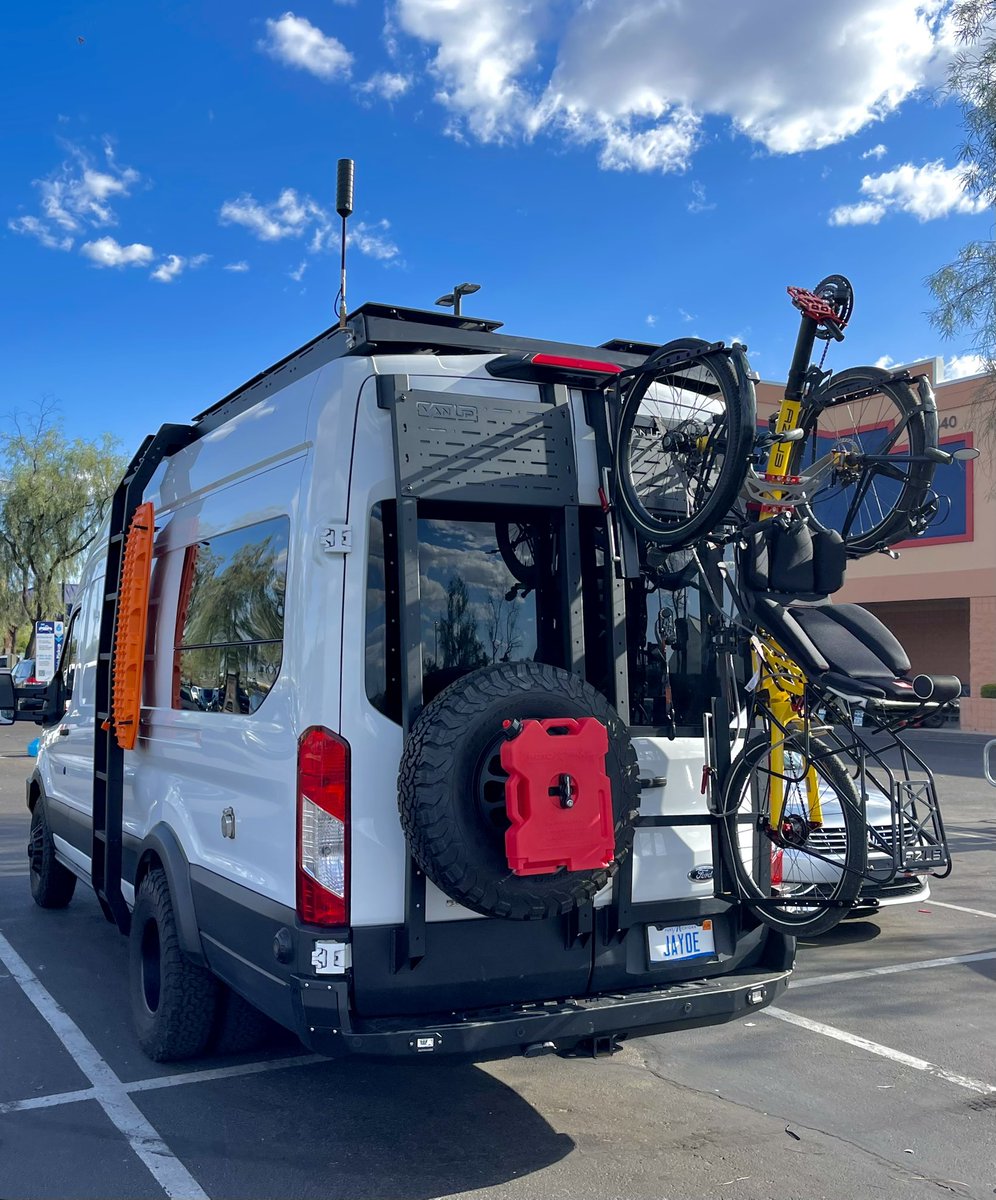 VanLifeStudio's tweet photo. @VanUpOffRoad It works great!  Certainly a one of a kind setup!  Thanks @VanUpOffRoad https://t.co/xdAXeTF7Kj