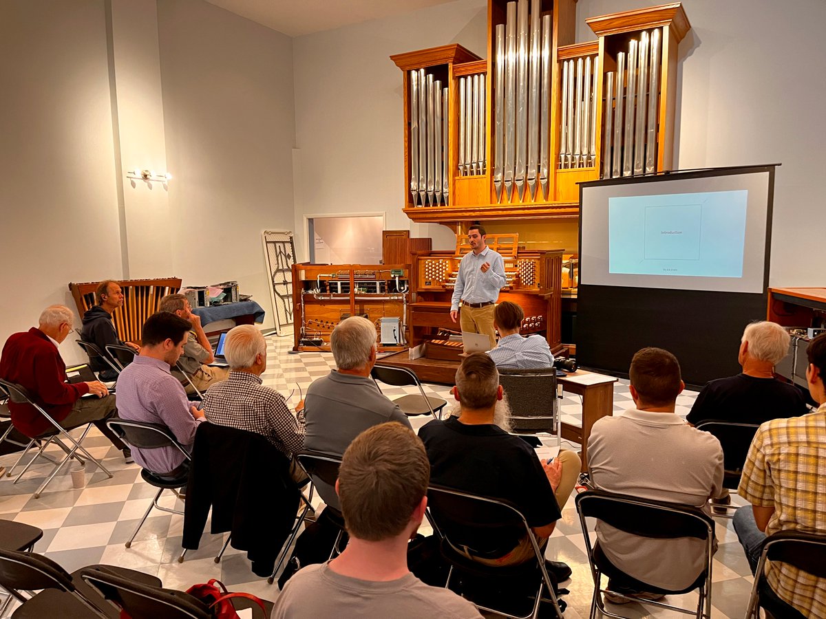 RodgersOrgan's tweet photo. Last week, Joey Rappaport and Tim Eastbrower from the Rodgers' tech/engineering team flew to MD to give a training seminar for some of our dealers and technicians on the East Coast.

#rodgersinstruments #digitalorgans #pipeorgans #hybridorgans #rodgersdealers #gognorthamerica https://t.co/iaz2Fk0poK