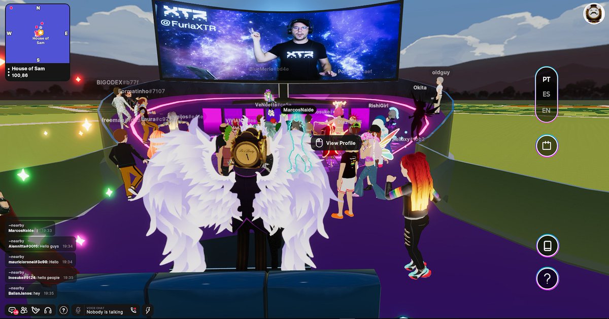 nakroth___'s tweet photo. Esta acotecendo agora a festa do DJ
@FuriaXTR
na #HouseOfSam
@cheil_brasil
#ATRmetaversoeventos &
@atrovenado
com apoio da Comunidade
@DCL_Brasil
na organização de eventos de sucesso no Metaverso. https://t.co/xCZ1aq8LrB