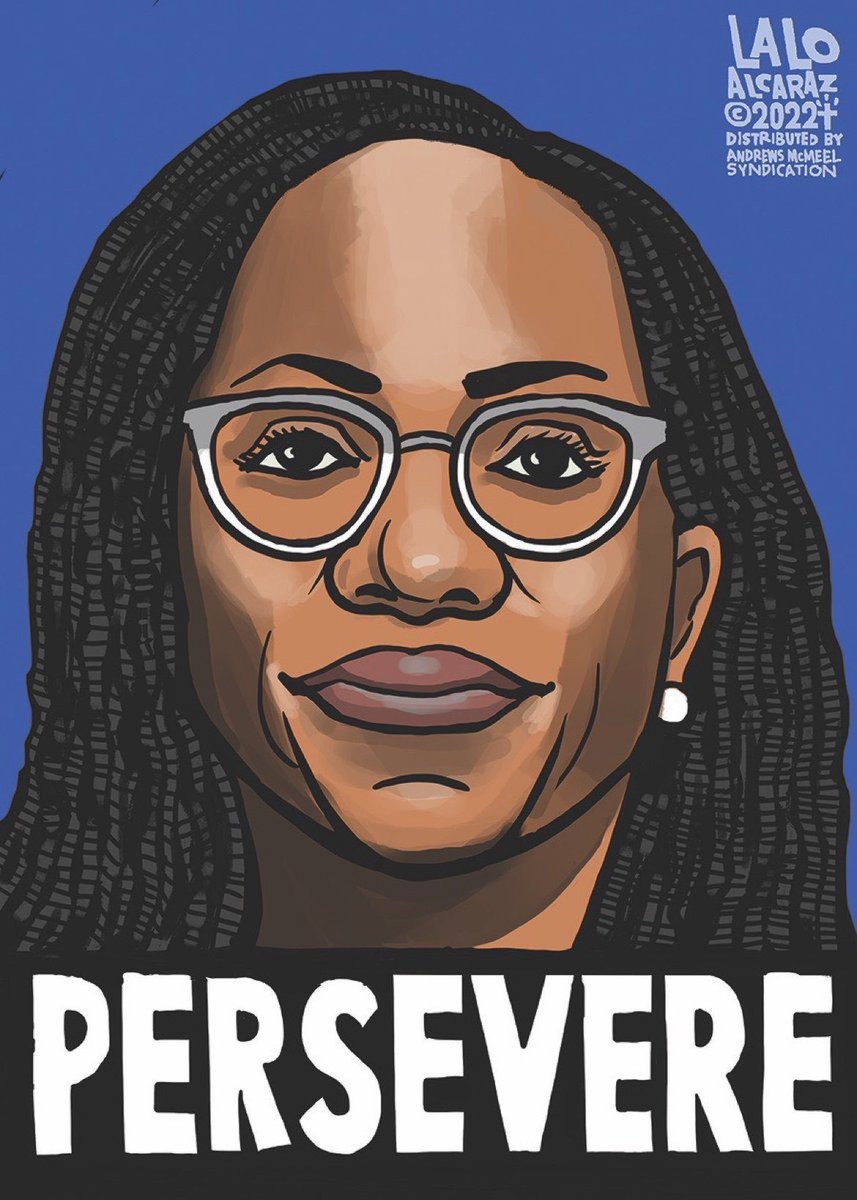 One year ago today, #KetanjiBrownJackson was sworn in as Associate Justice of the U.S. Supreme Court.

KBJ has served with strength and skill. In the face of unjust “Justices” rolling back our rights, she has done what she inspires us to do - especially now- PERSEVERE.