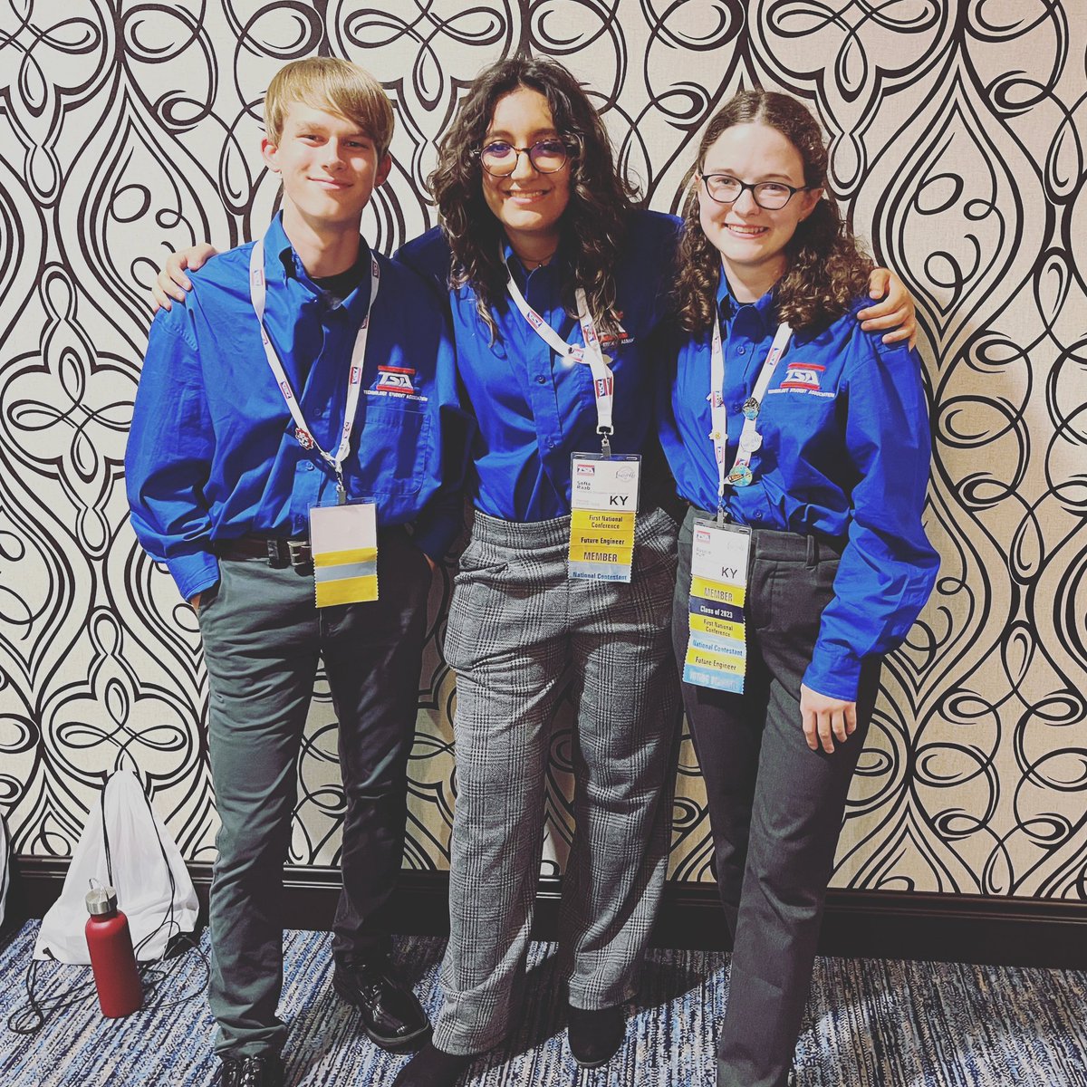 Proud is an understatement. Introducing the 2023 National TSA Technology Bowl Champions. Privileged to have taught all three of them. @FDHSCoachHarris and I get the best at #FDHS @FDHSacademies @NationalTSA @kentuckytsa #ForeverTSA