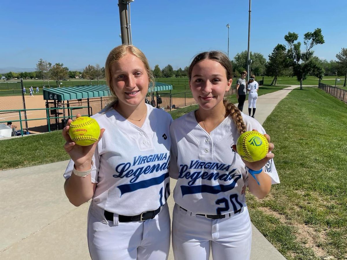 VALegends's tweet photo. Great way to start us off!! Colorado Bombers!!!! 😍🥎💣💣💣💣 Great job Sara Turner, Addy Hux, and Emily Jackson! 💪🏻 https://t.co/HMnim8rXm2