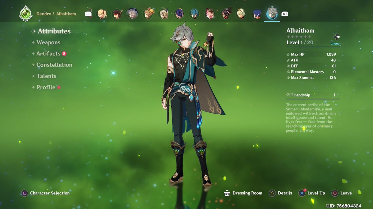 Once again after the same ordeal with Kaveh (<a href="/benbevoicing/">Ben Balmaceda</a>), Alhaitham (<a href="/NazeehTarsha/">Na💤eeh Tarsha</a>) has come home with only 3 days left. Now all i need to finish the boys off is Tighnari (<a href="/ZacharyGordon/">☡ach 🦊🍃</a>), already got Cyno (<a href="/KaggyFilms/">Alejandro Saab | DEADPOOL | Marvel Rivals</a>) when he came out.