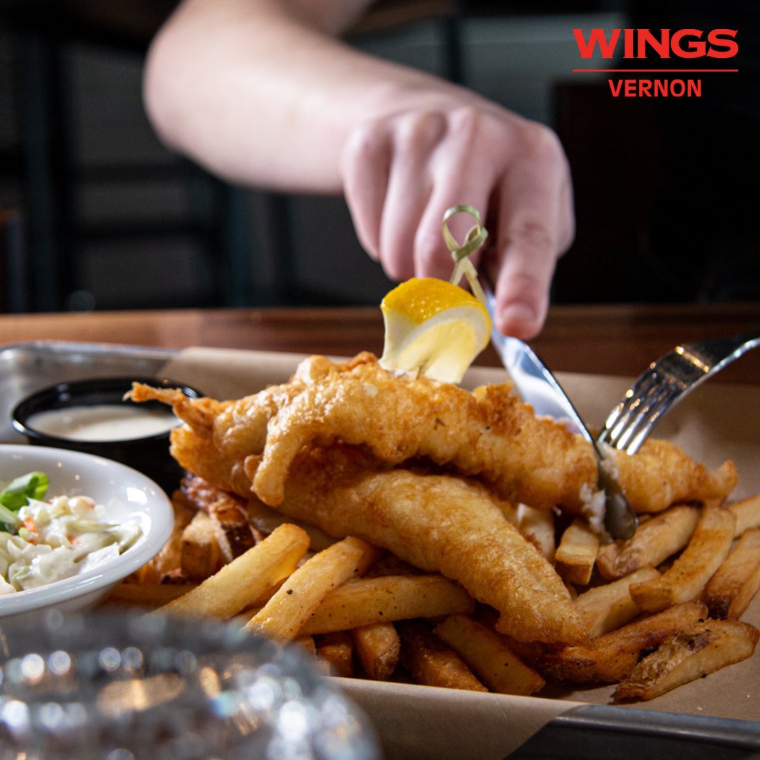 Friday Fish & Chips at Wings Vernon. Yes please!!!

#wingsvernon #downtownvernon #vernonbc #greatwings #skipthedishes #ninjanow