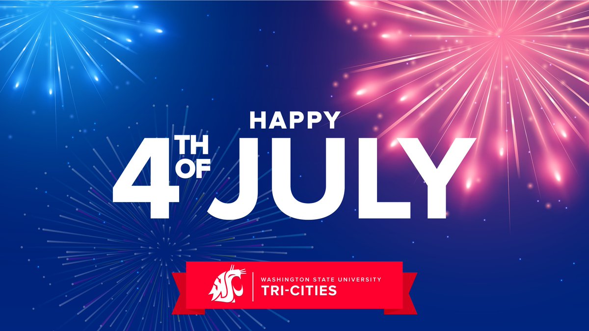 Happy #4thOfJuly from WSU Tri-Cities! #GoCougs #WSU #WSUTC